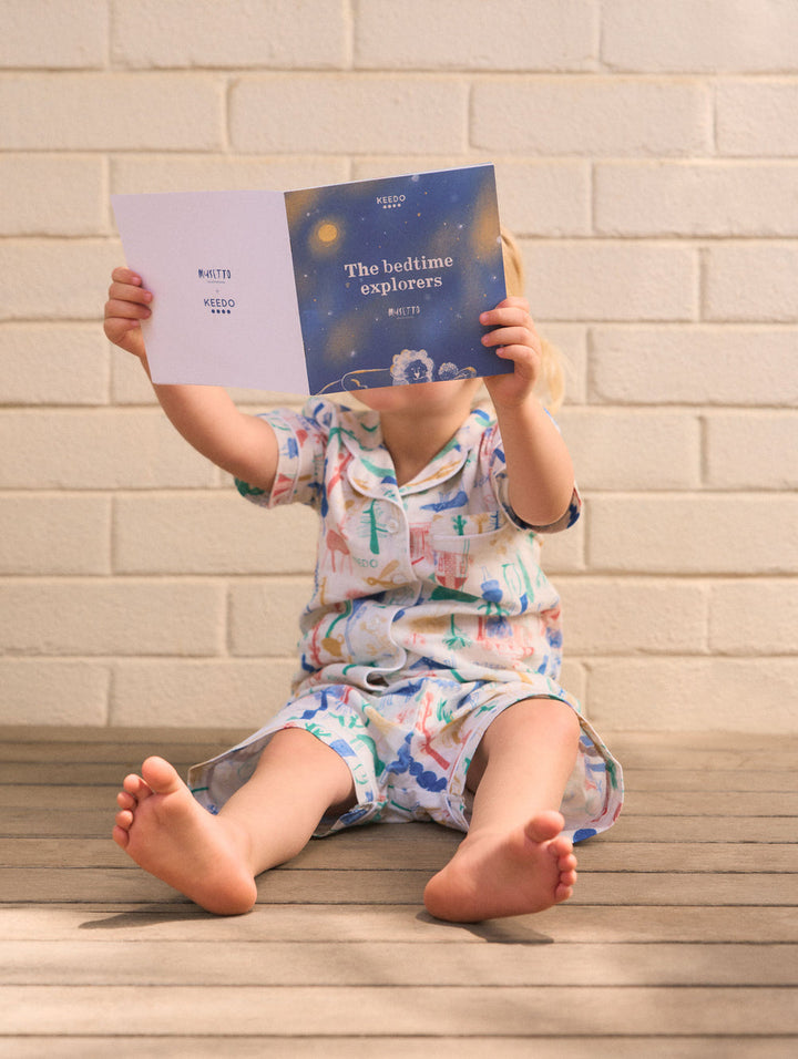 Keedo Kids Musseto Sleepwear Set - White