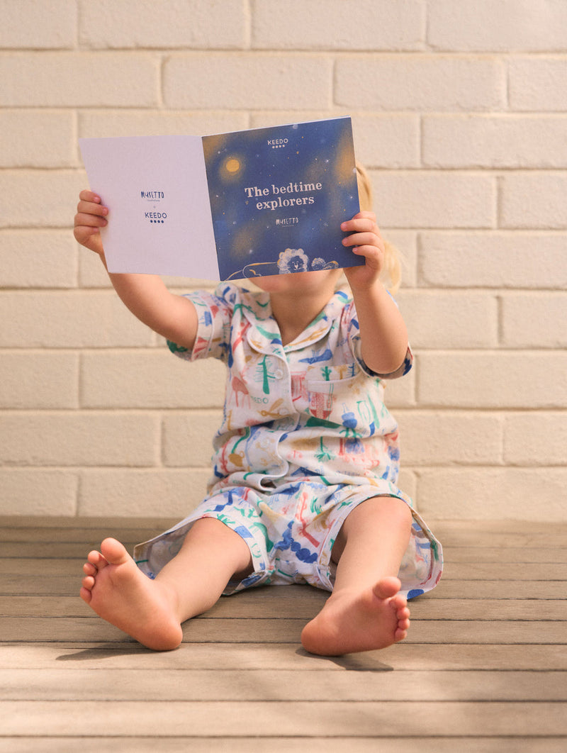 Keedo Kids Musseto Sleepwear Set - White