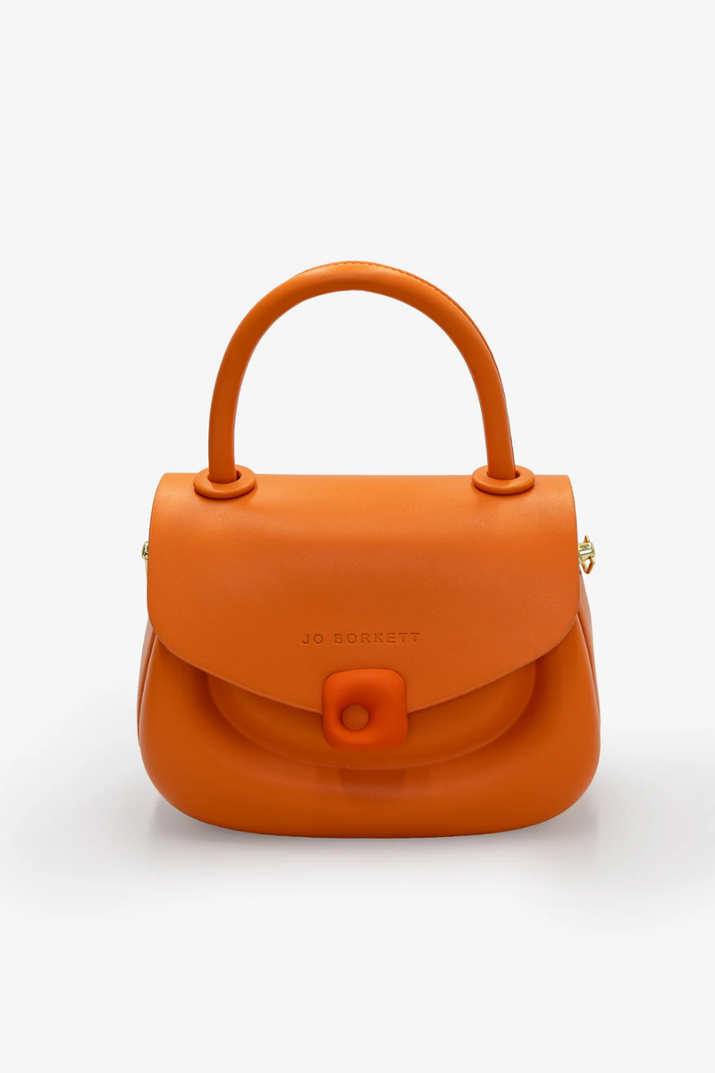 Florence Top Handle Flap Bag - Orange