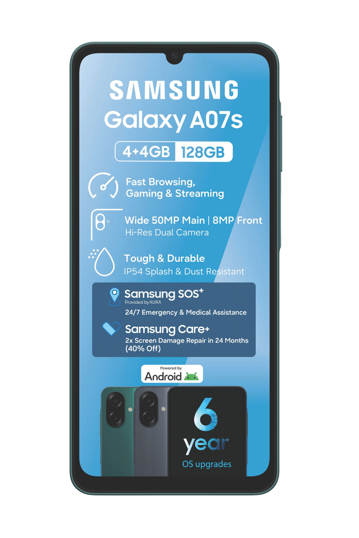 Galaxy A07s 4/128GB 4G -Black