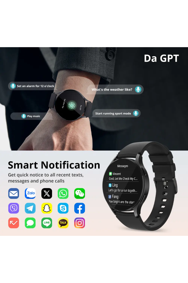I28 ULTRA 1.43'' AOD DISPLAY Smart Watch - Black