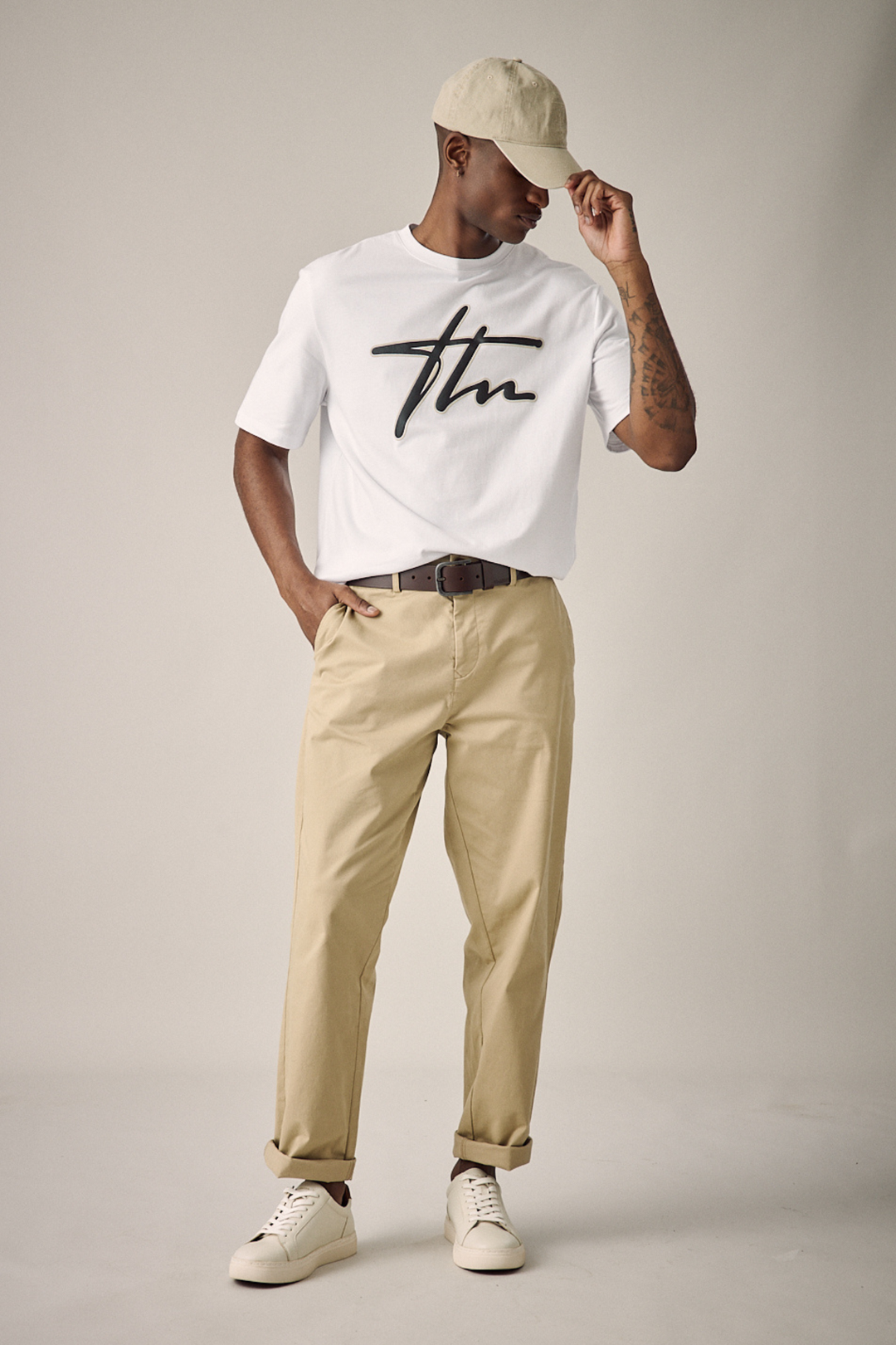 Cotton Chino Pant - Stone