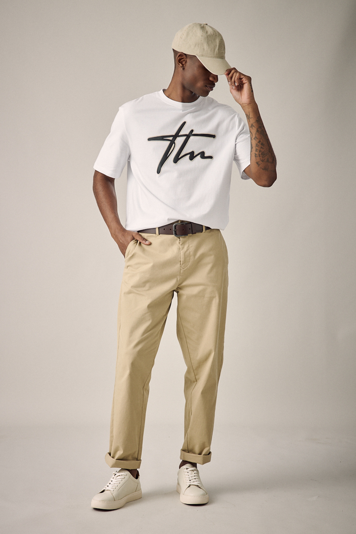 Cotton Chino Pant - Stone