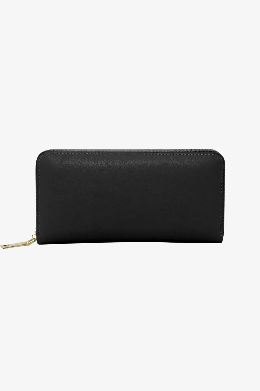 Nikki Pebble Handstrap Zip Around Purse - Black