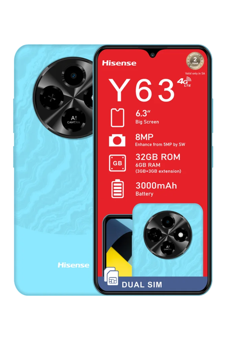 Y63 3+32GB 4G Dual Sim - Blue