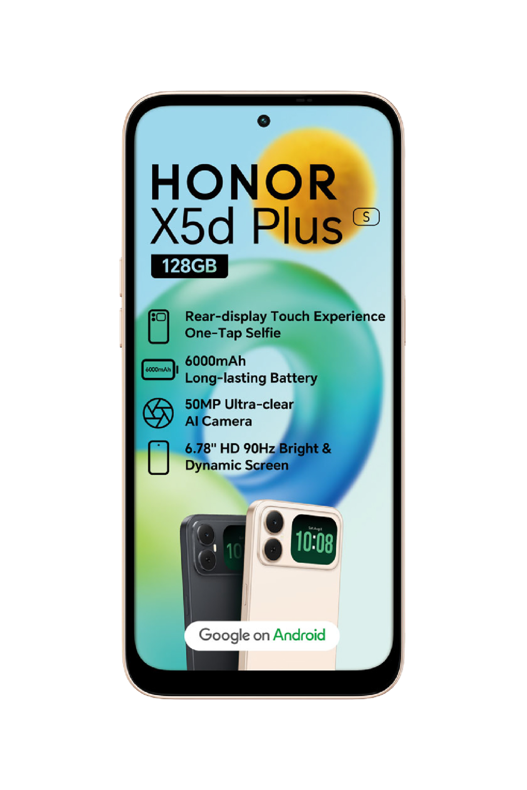 X5D Plus S 4/128GB Dual Sim Cellphone - Black