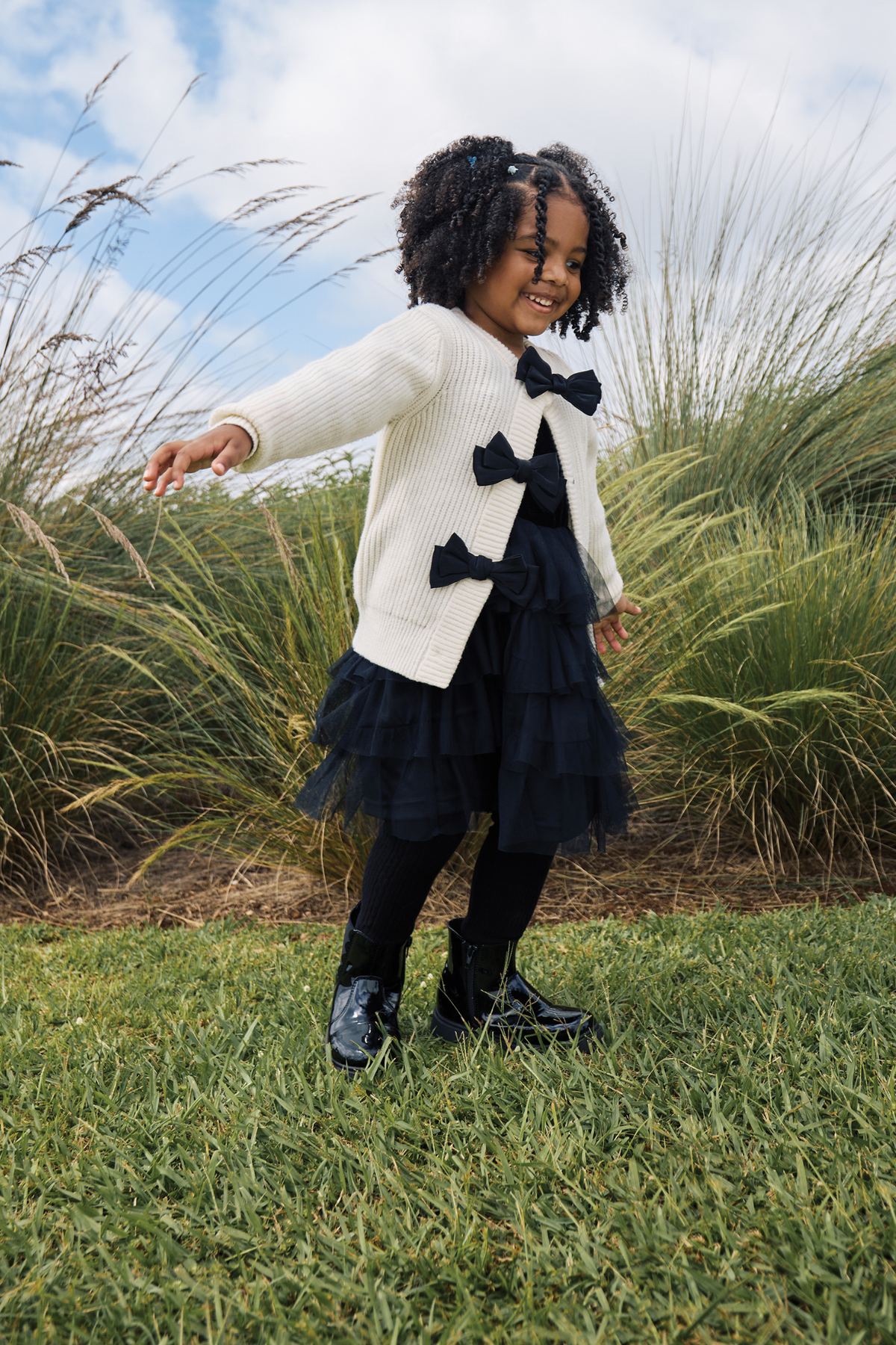 Pre-Girls Pre-Girls Big Bow Jersey - Cream – Edgars