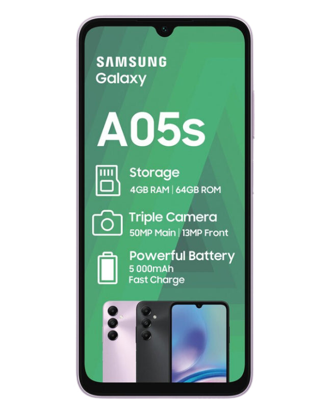 Galaxy A05S 128GB Dual Sim Purple Cellphone