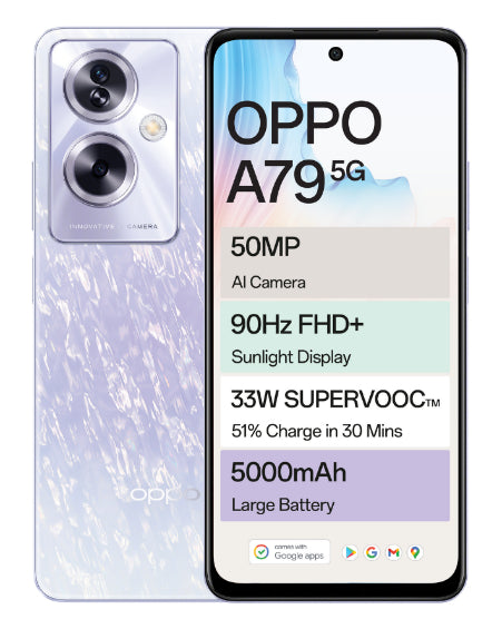 A79 Box Deal 5G 256GB Dual Sim Purple Cellphone