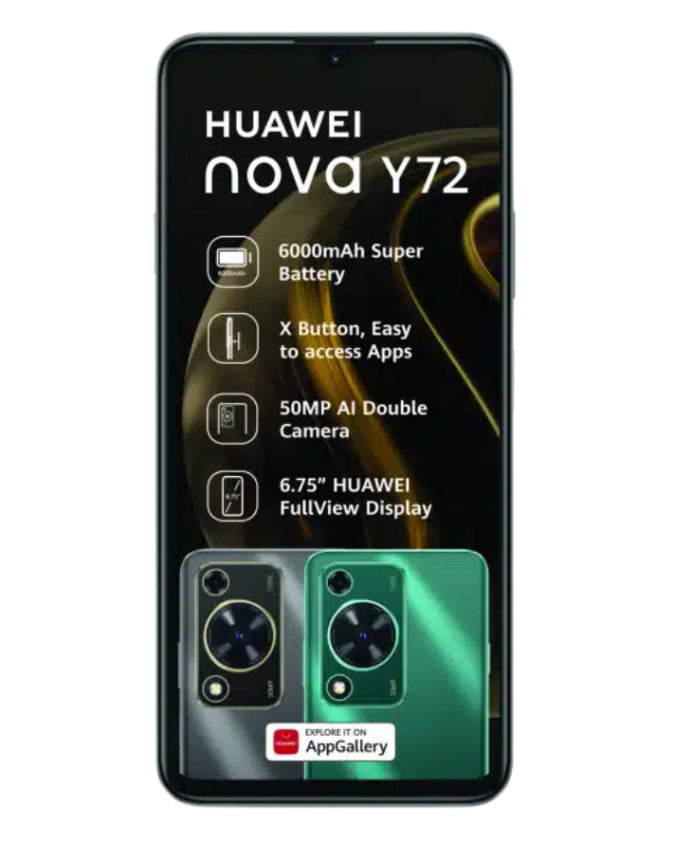 Nova Y72 128GB Dual Sim Black Cellphone