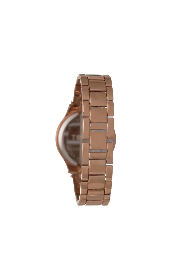 38Mm Stone Case Rose Gold Led Touch Watch - Rose Gold