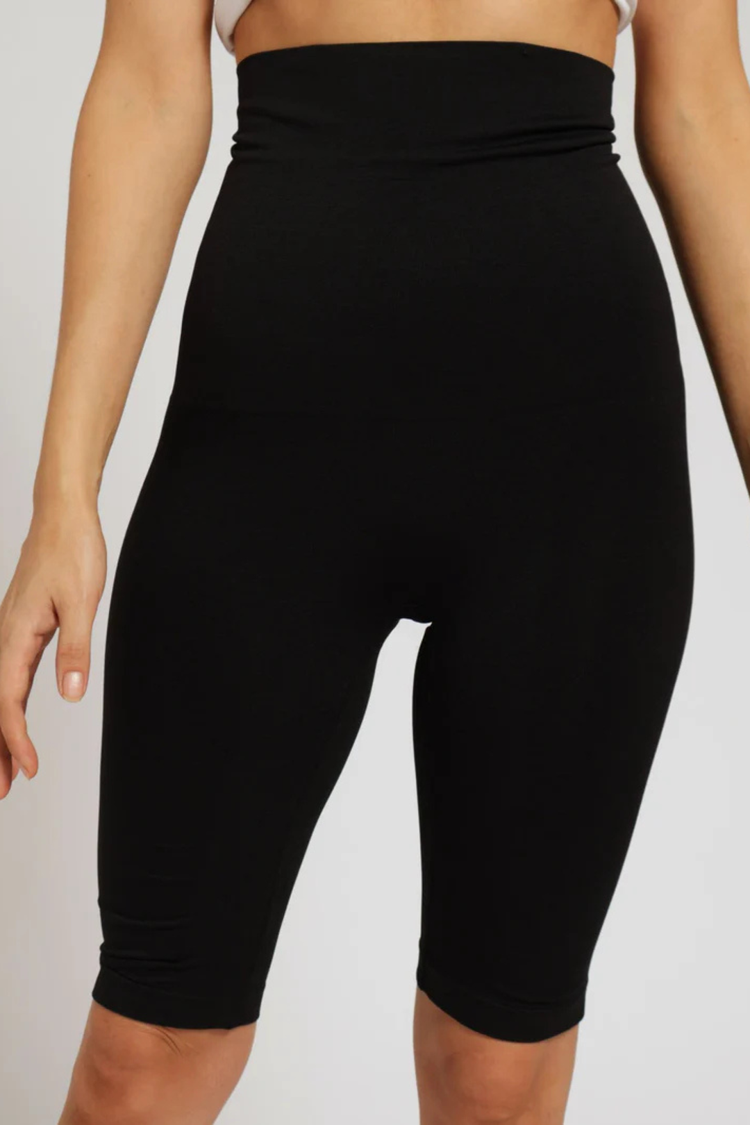 Seamless Extra Length Leg Shaper - Black