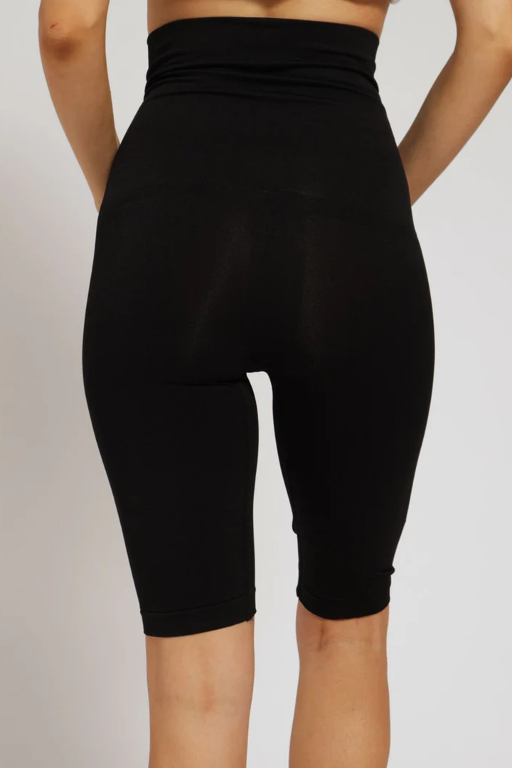 Seamless Extra Length Leg Shaper - Black