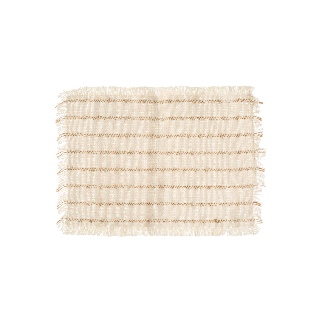 Jute Cotton Placemat - Set Of 4
