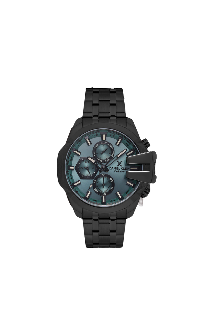 Black Case With Green Dial Watch