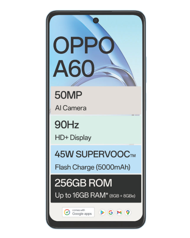 A60 256GB 4G Dual Sim Blue Cellphone