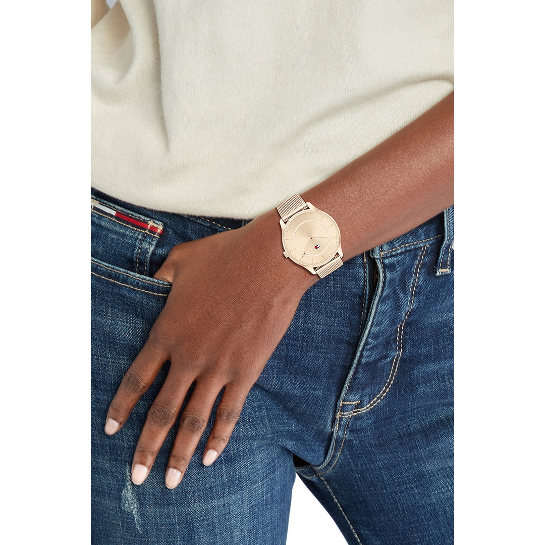 Jessi 40mm Carnation Gold Case Watch - Gold