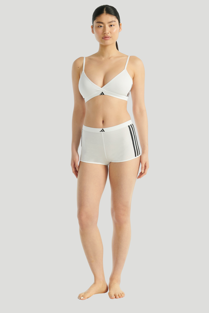 3 Stripe Short Pant- White
