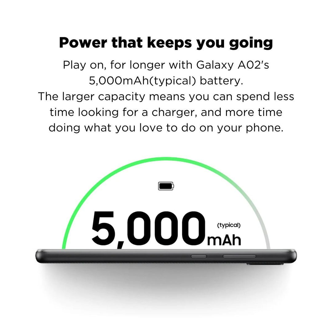 Galaxy A02 Dual Sim Cellphone - Black