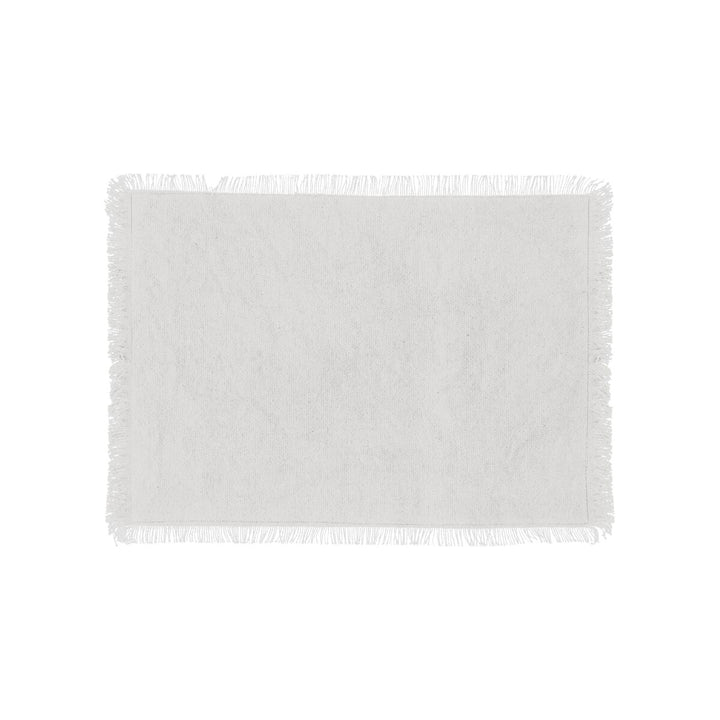 Frayed Cotton Placemats - Set Of 4