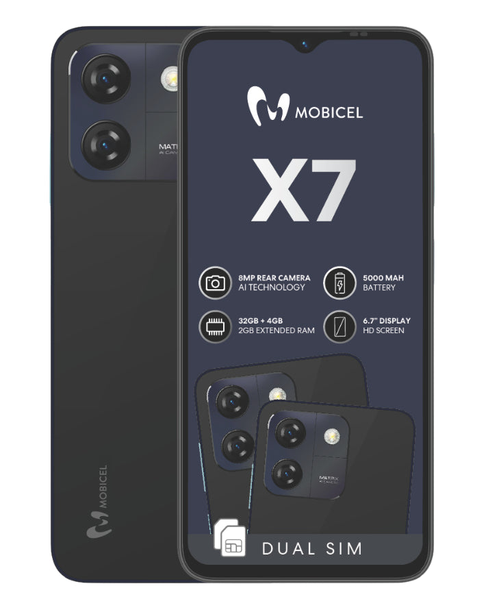 X7 Dual Sim Blue Cellphone