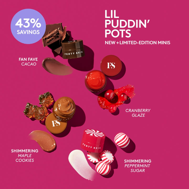 Lil Puddin' Pots Mini Intensive Recovery Lip Mask Set