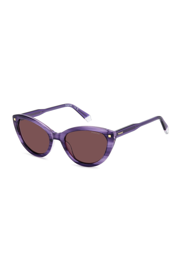 Violet Havana Acetate Sunglasses - Purple