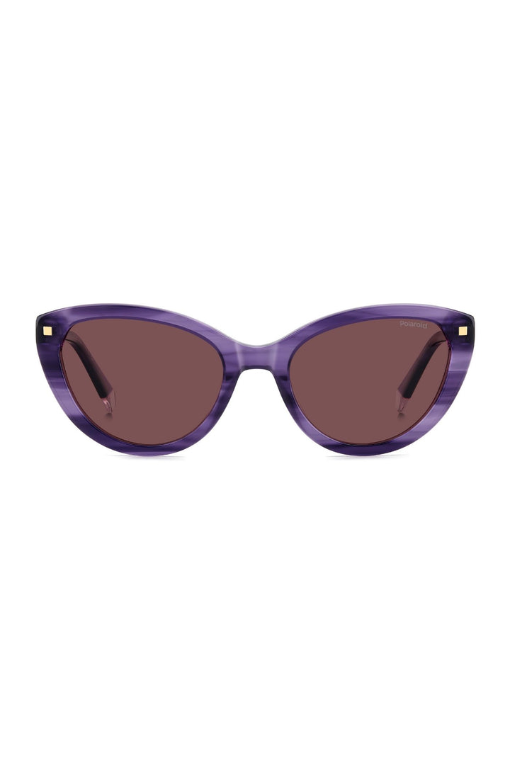 Violet Havana Acetate Sunglasses - Purple