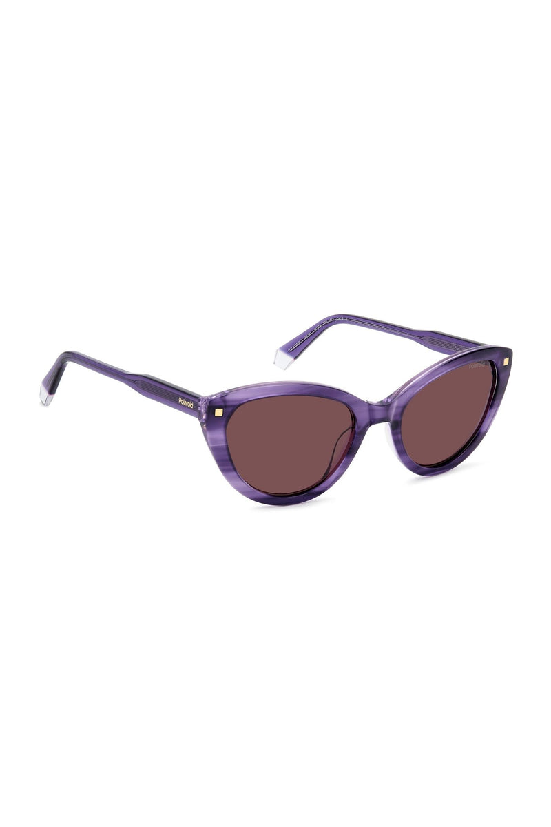 Violet Havana Acetate Sunglasses - Purple