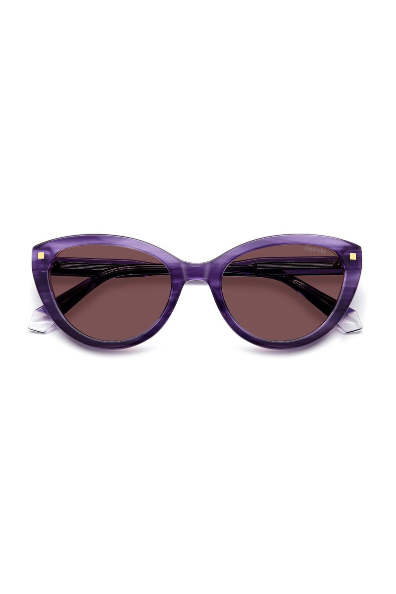 Violet Havana Acetate Sunglasses - Purple