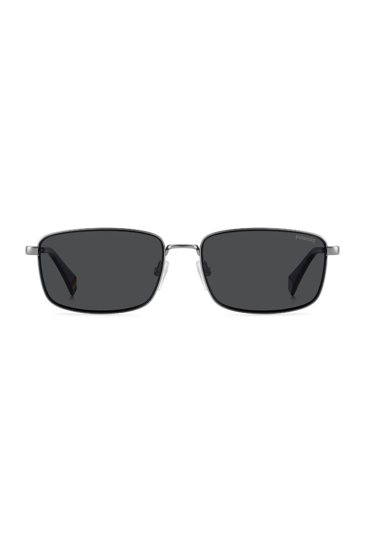 Matte Ruthenium Metal Sunglasses - Black