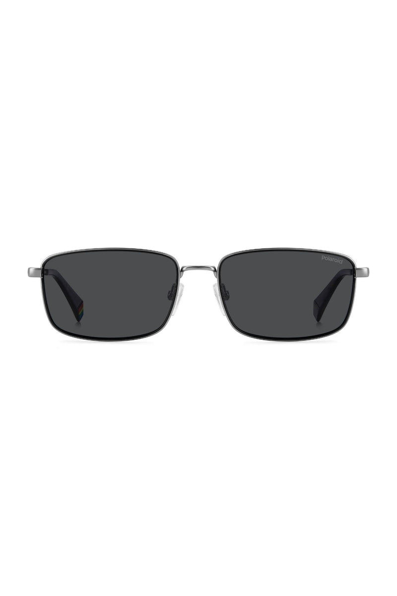 Matte Ruthenium Metal Sunglasses - Black