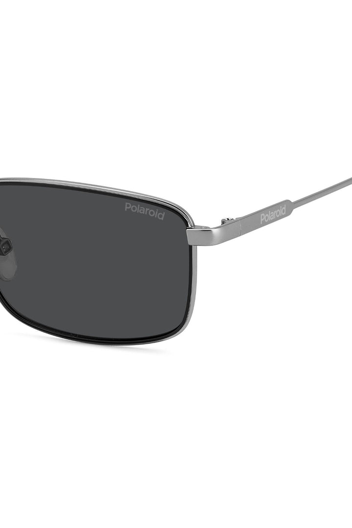 Matte Ruthenium Metal Sunglasses - Black