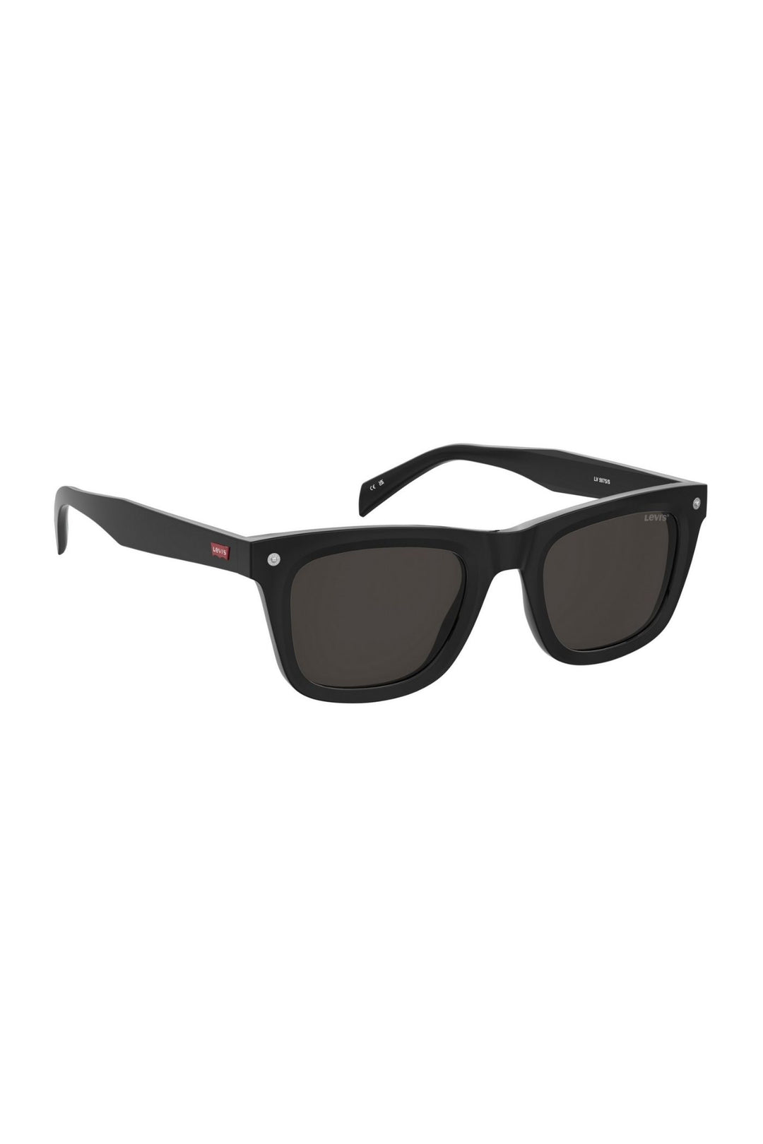 Unisex Rectangle Black Frame Grey Lens - None
