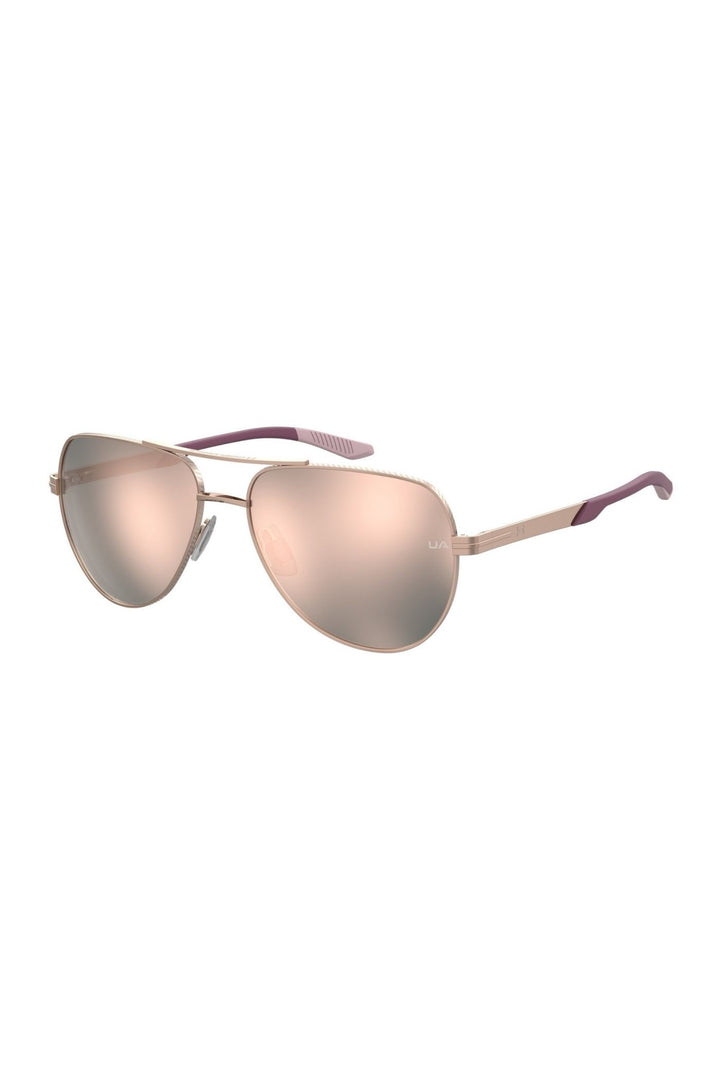 Unisex Pilot Rose Gold Frame Rose Gold Lens - None
