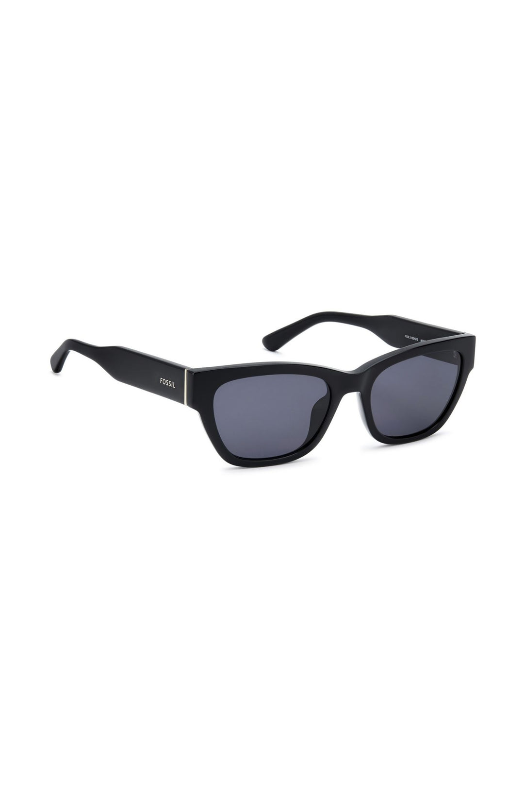 Rectangle Black Frame Grey Lens - None