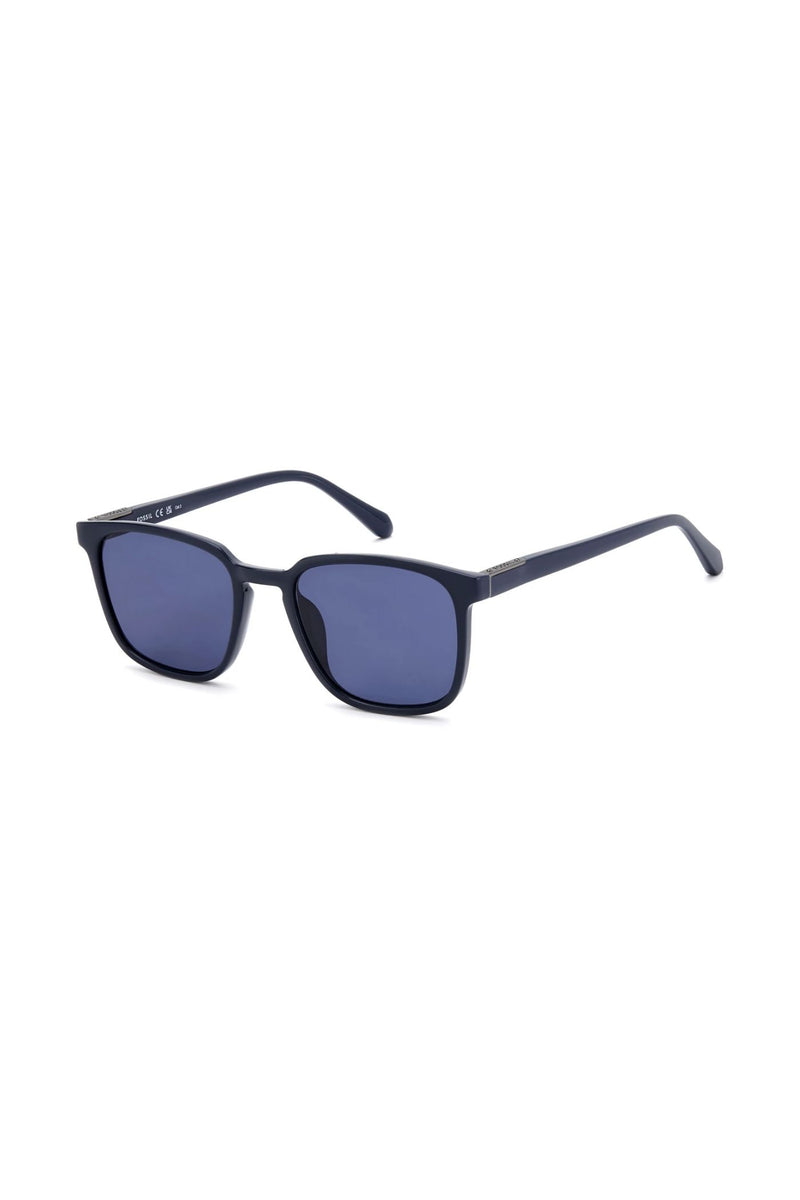 Rectangle Blue Frame Blue Lens - None