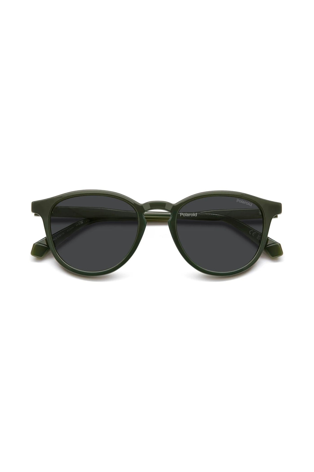 Rounded Olive Frame Grey Lens - None