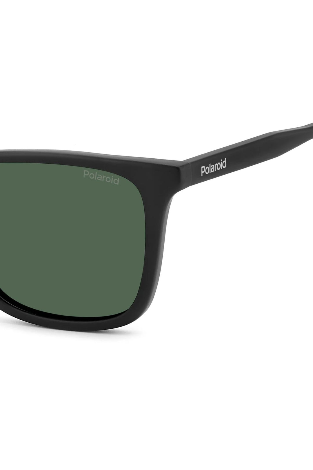 Rectangle Matte Black Frame Green Lens - None