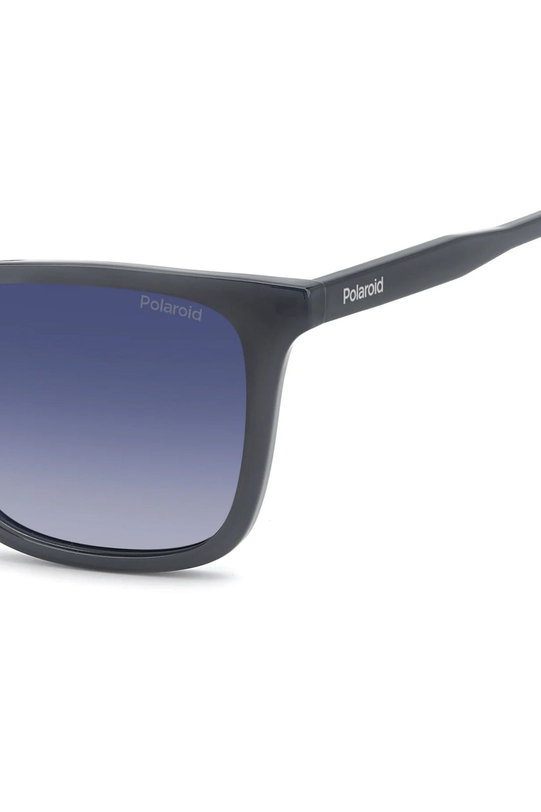 Rectangle Grey Frame Blue Lens - None