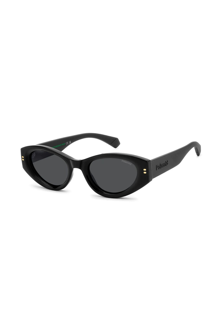 Cat Eye Black Frame Grey Lens - None