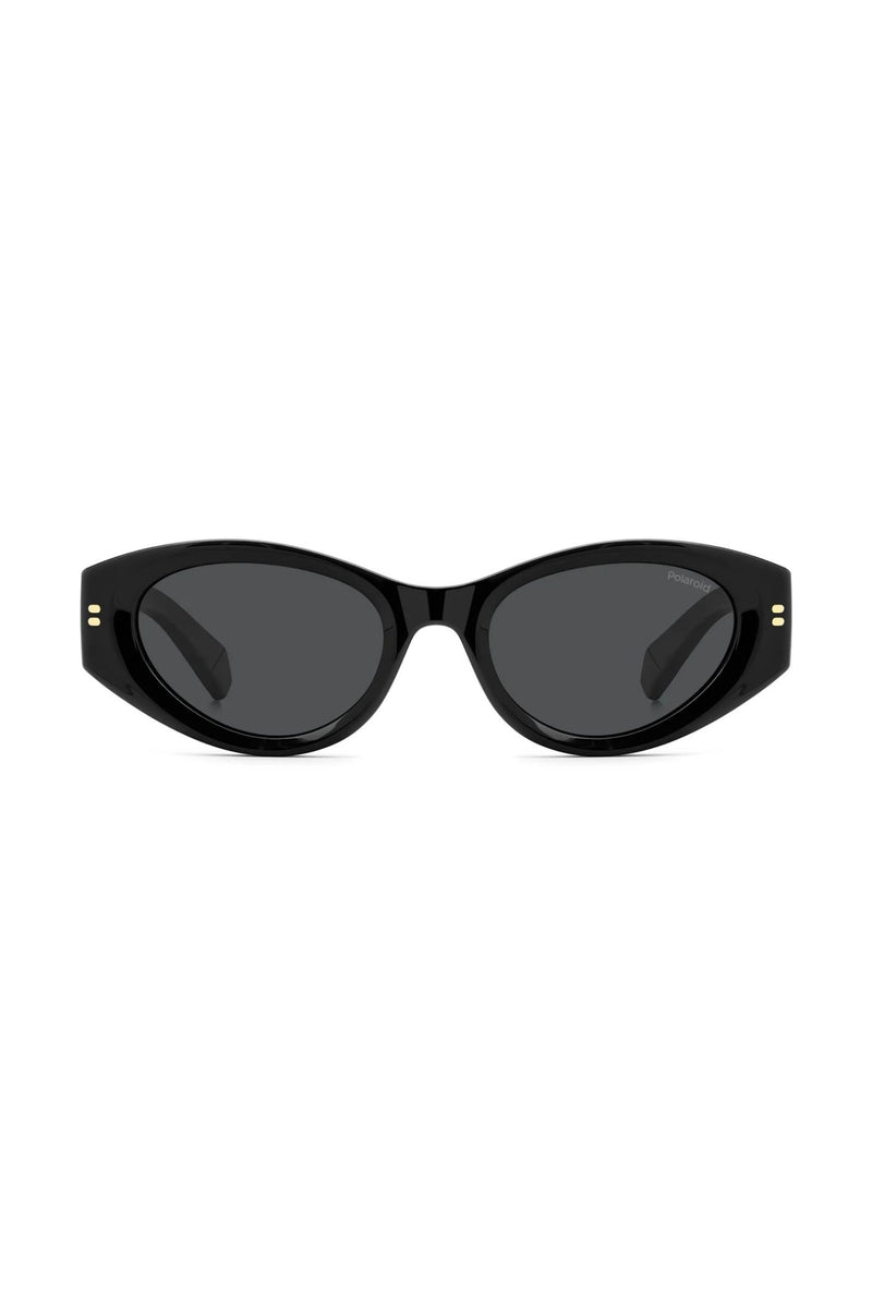 Cat Eye Black Frame Grey Lens - None