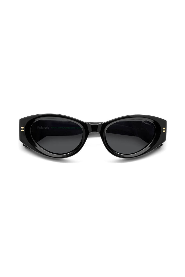 Cat Eye Black Frame Grey Lens - None
