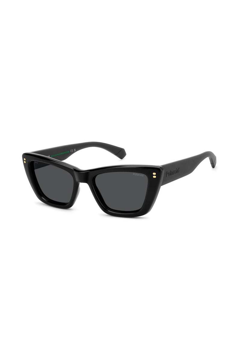 Cat Eye Black Frame Grey Lens - None