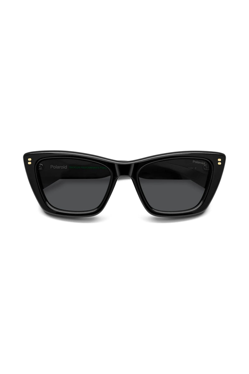 Cat Eye Black Frame Grey Lens - None