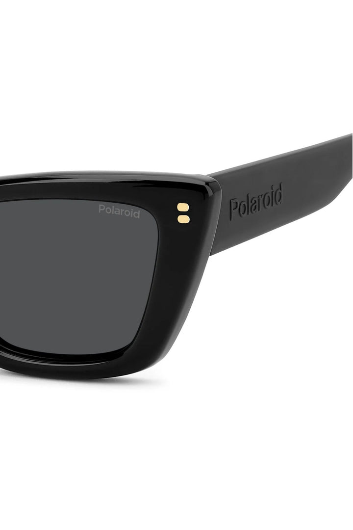 Cat Eye Black Frame Grey Lens - None