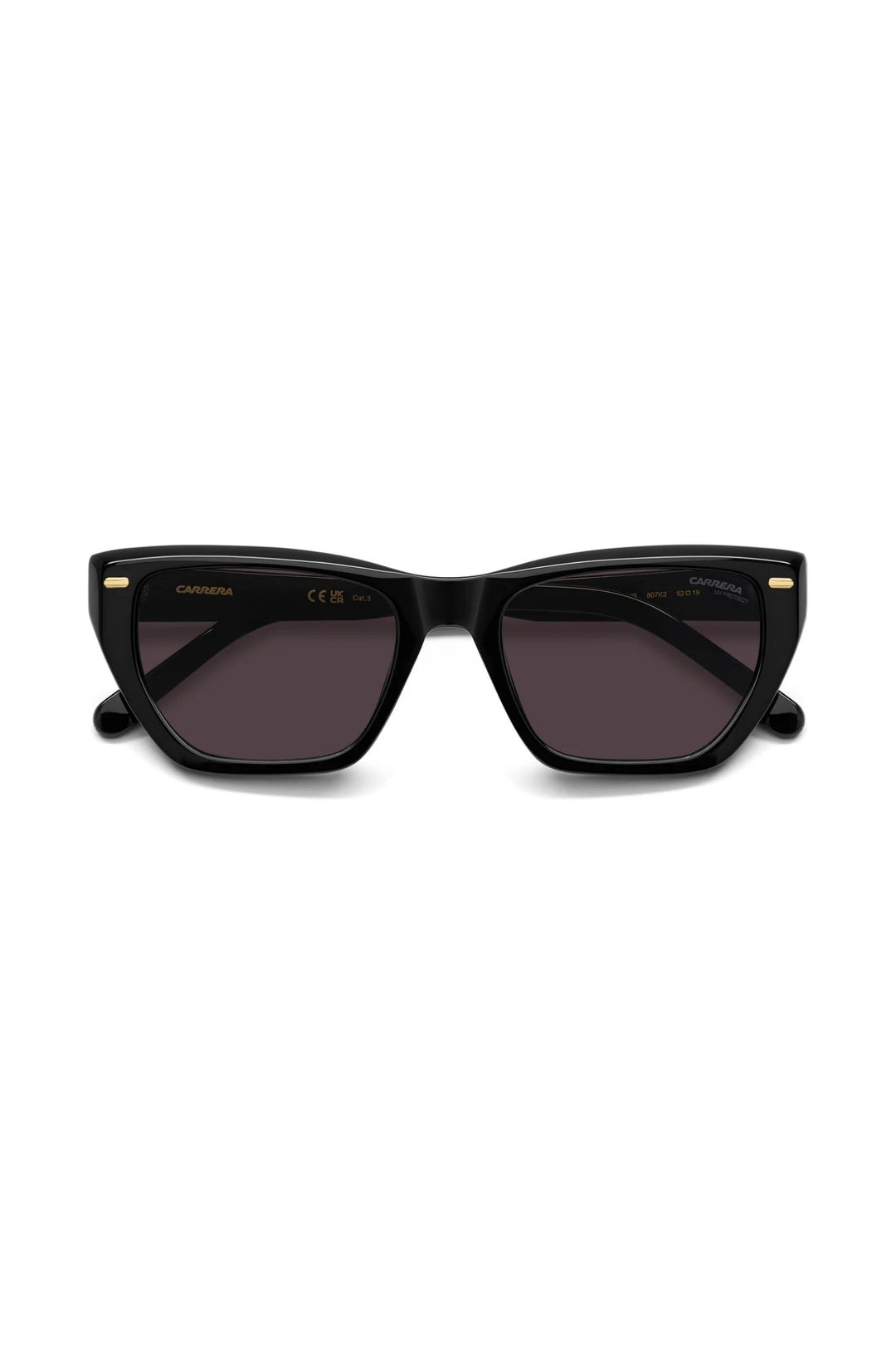 Rectangle Black Frame Mauve Lens - None