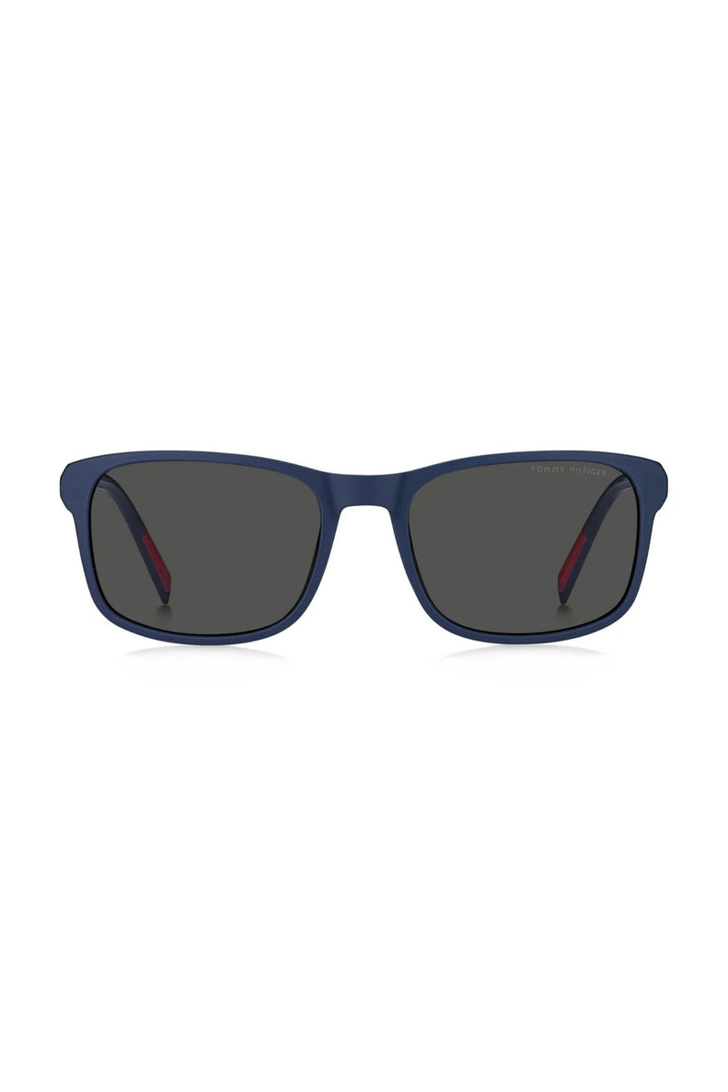 Rectangle Blue Frame - Grey Lens