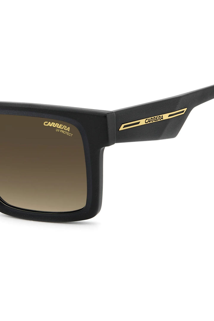 Rectangle Matte Black Frame Brown Lens - None