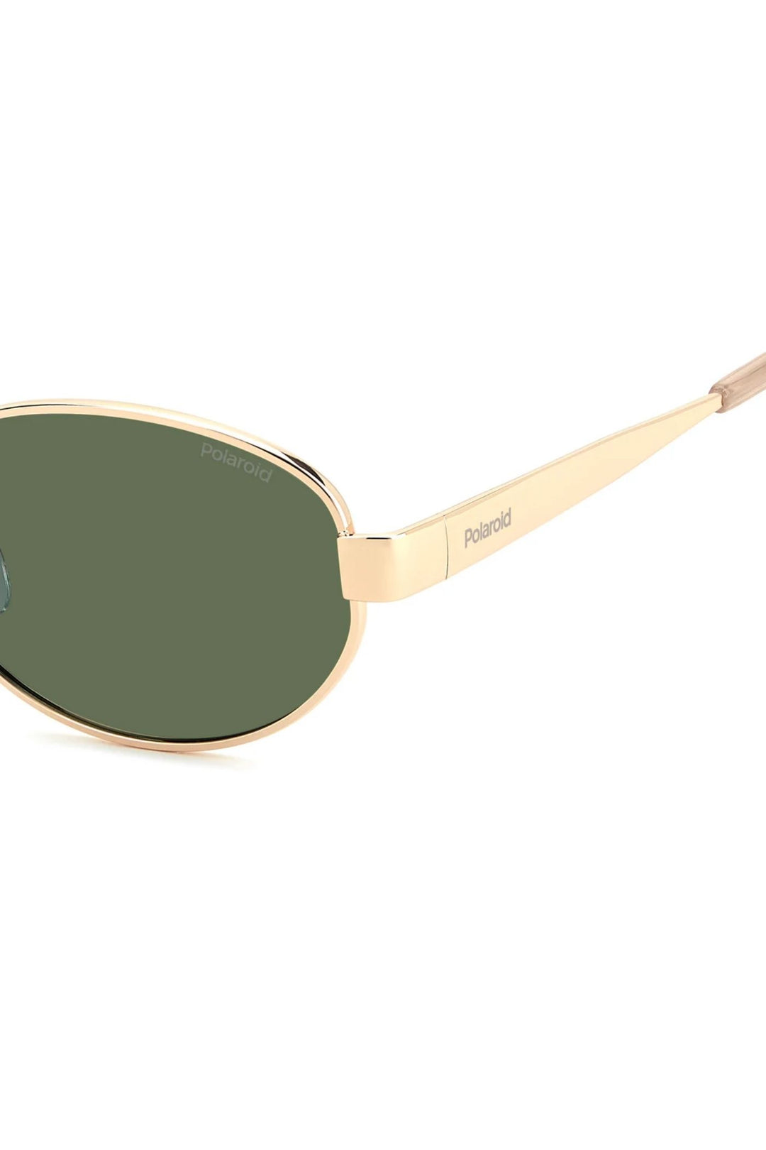 Oval Rose Gold Frame Green Lens - None